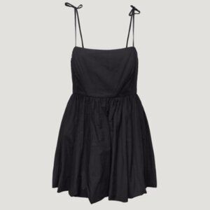 Oak + Fort Black Bubble Hem Mini Dress Size XS